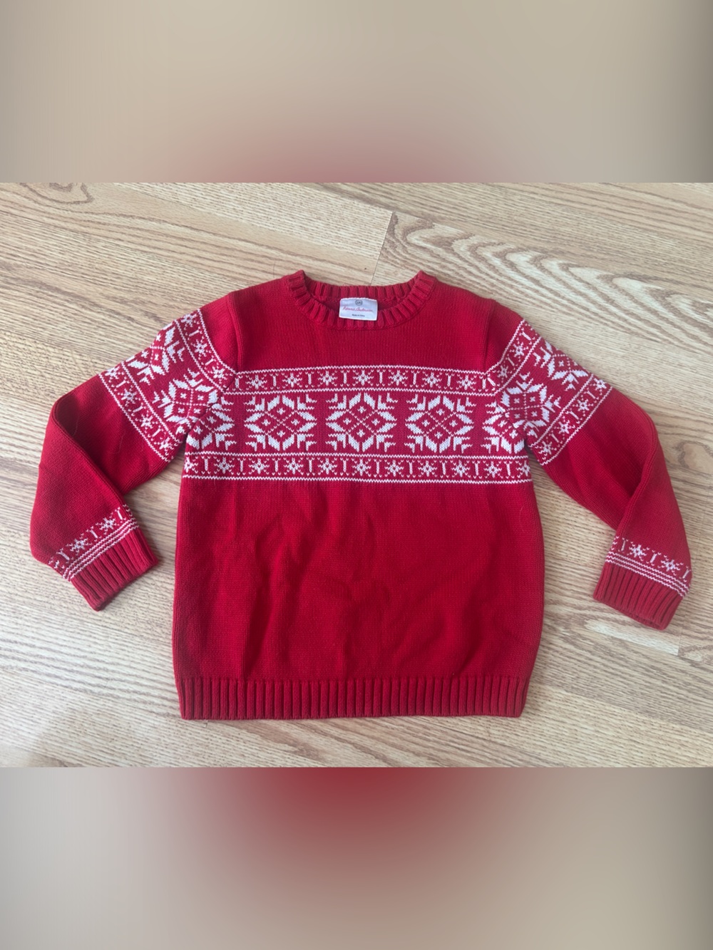 Hanna Andersson Kids Boys or Girls Holiday Sweater sz 120 or U.S. 6 / 7